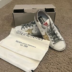 Golden Goose, Superstar Classic with Leopard Suede, S: 40, Authentic